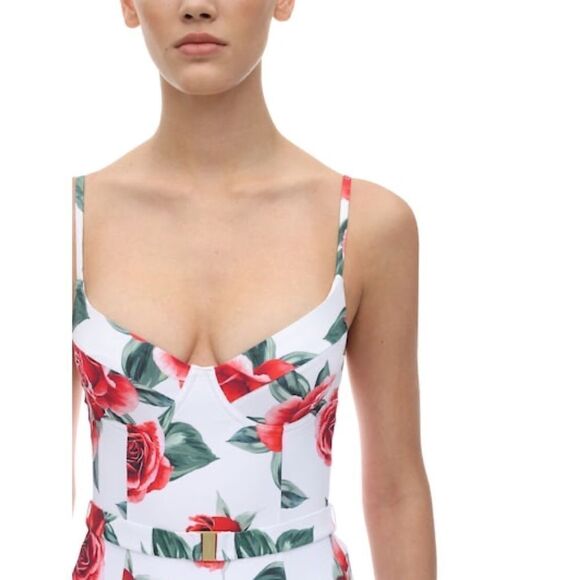 Onia x WeWoreWhat Danielle one piece Rose - Picture 6 of 10